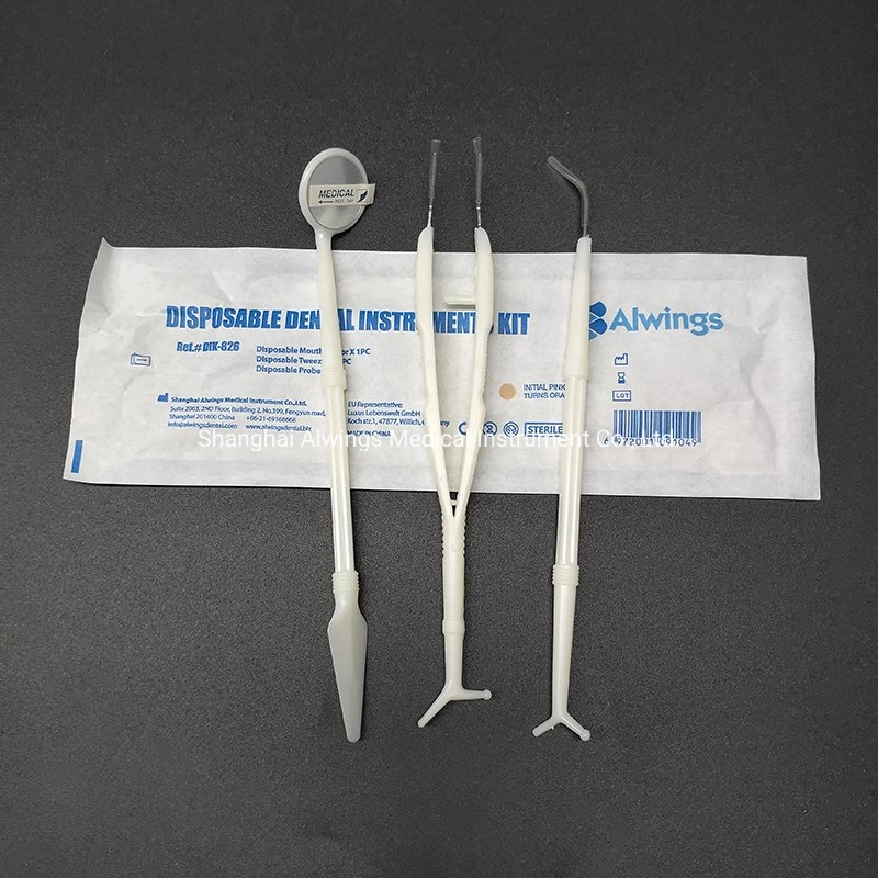 Dental Disposable Sterilized Dental Instrument Exam Kit (3 in 1)