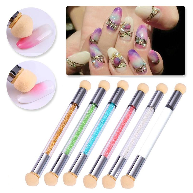 Wholesale/Supplier Heads Gradient Stamper Nail Double Head Sponge Dye Pen Gradual Change Pen Sponge