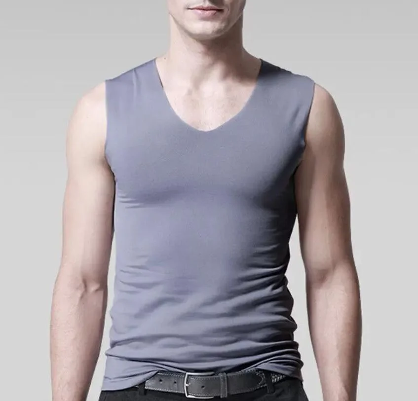 L'été personnalisée de la glace à séchage rapide de la soie Sleeveless Tee-shirts hommes" s sports Tank Top