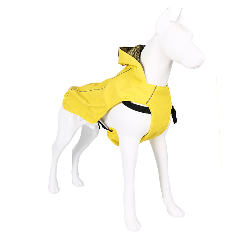 Great Styling Breathable Pet Solid Thickened Dog Rain Coat