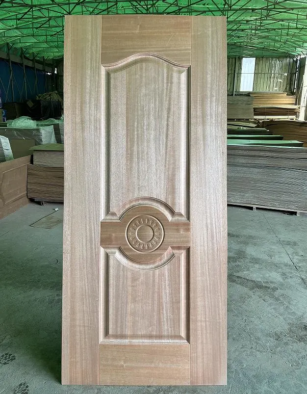 MDF Mould Door Skin with Natural Ash Veneer/Brich