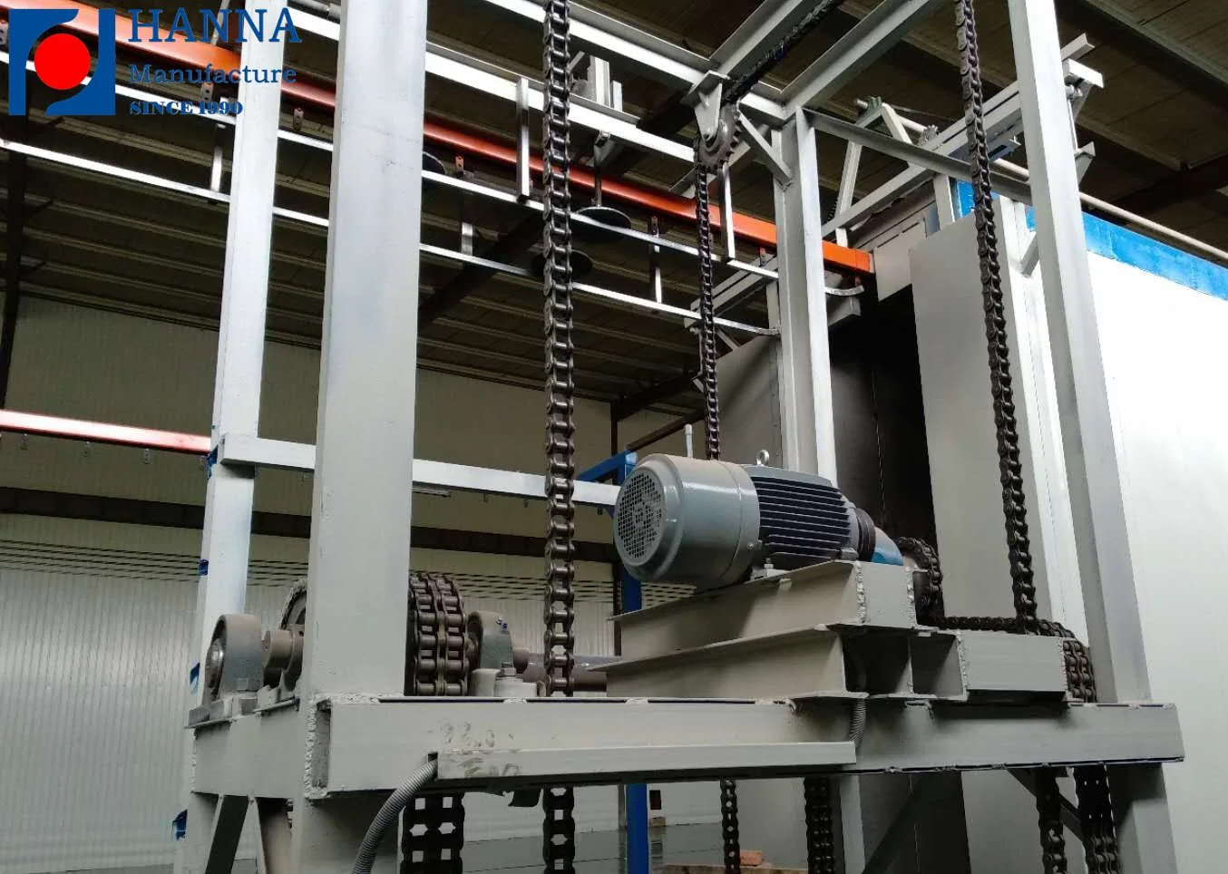 Automatic Welding Wire Mesh PVC Dipping Fluidized Bed Powder Coating Line