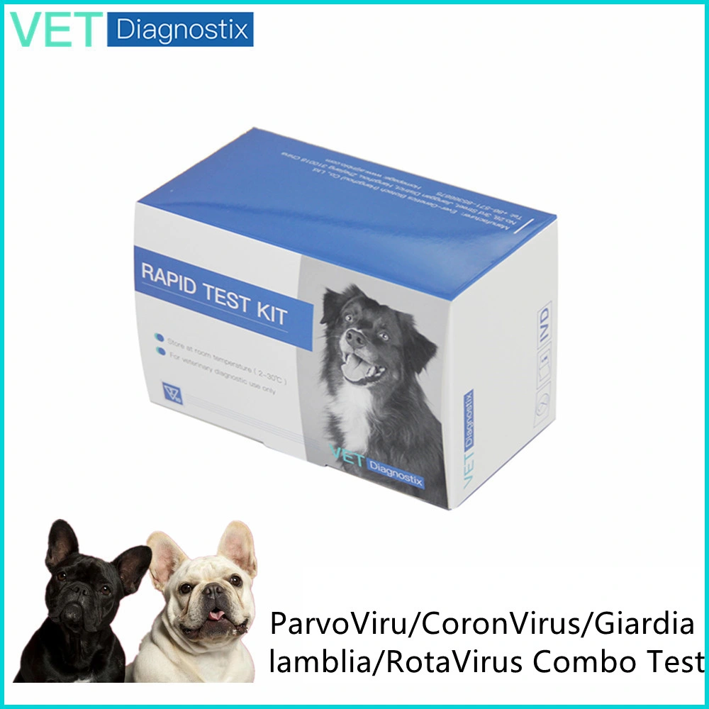 Canine Parvovirus Coronvirus Giardia Rotavirus Antigen Combo Test Kit