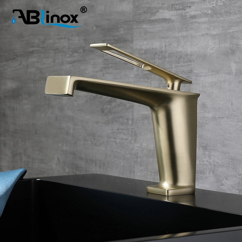 Ablinox OEM ODM Manufacturer 304 Stainless Steel Bathroom Accessory Bath Tub Brass Wash Shower Waterfall Basin Water Tap Sink Mixer Faucet