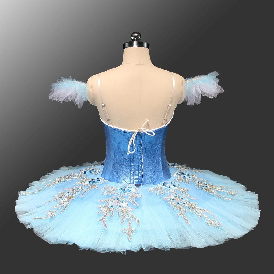 Professional Blue Sliver Girls Ballet Dance Performance Wear Blue Bird Ballet Tutu