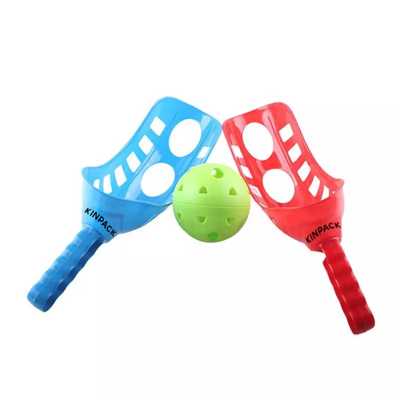 Kinpack 5 en 1 juego al aire libre raqueta Combo Anillo Bola Disco volador Toss para niños y adultos