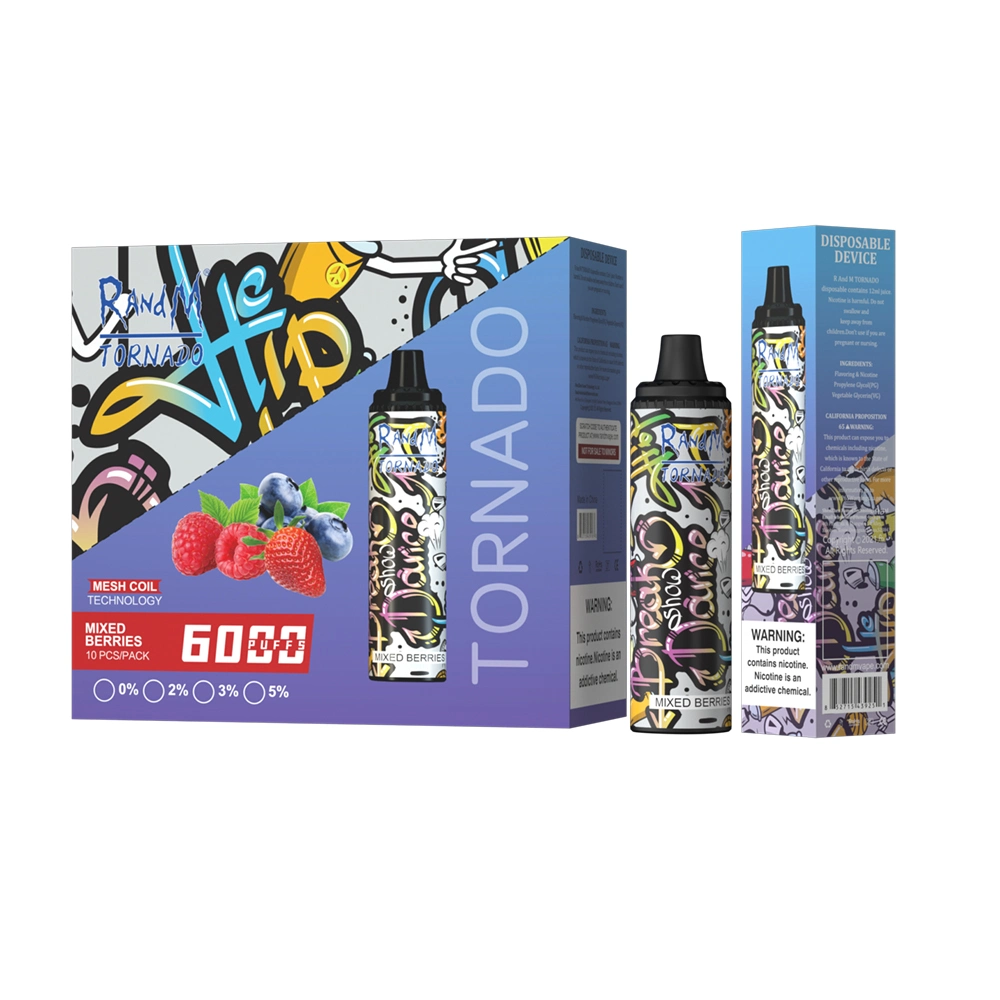 Vente chaude Randm tornade 6000 Vape bouffées stylo jetable