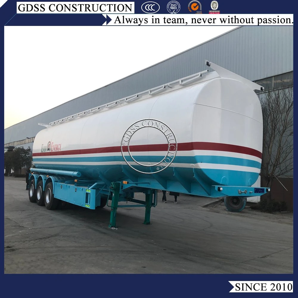 40000L 45000L 50000L Fuel Tanker Semi Trailer 40-50cbm Oil Tanker with 3 BPW/Fuwa Axles