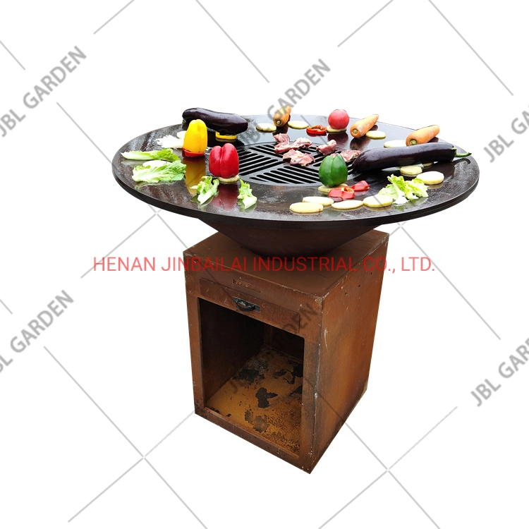 Temporada de otoño Hot Sale Garden Metal Firepit BBQ Grill