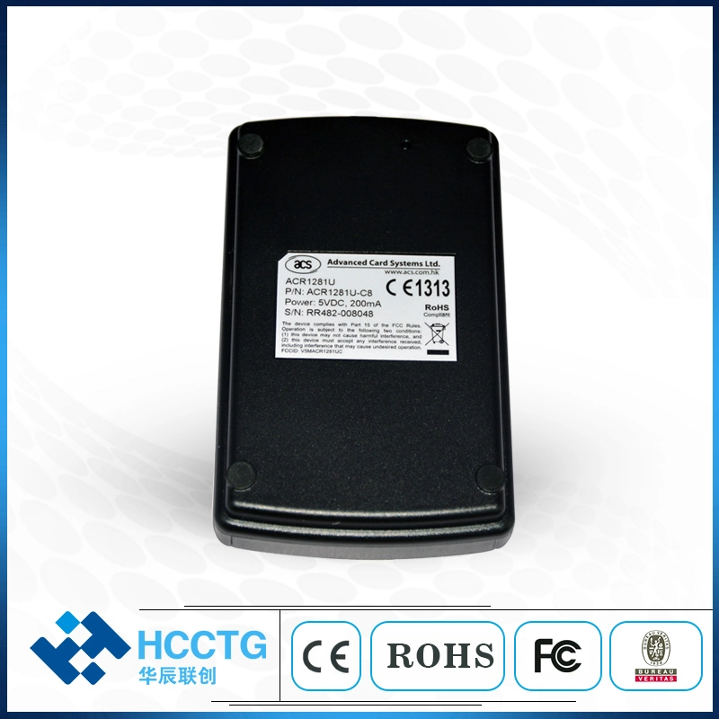 13.56MHz ISO14443 Type a RFID Contactless Smart Card Reader Writer with USB or RS232 Interface Free Sdk Acs ACR1281u-C8