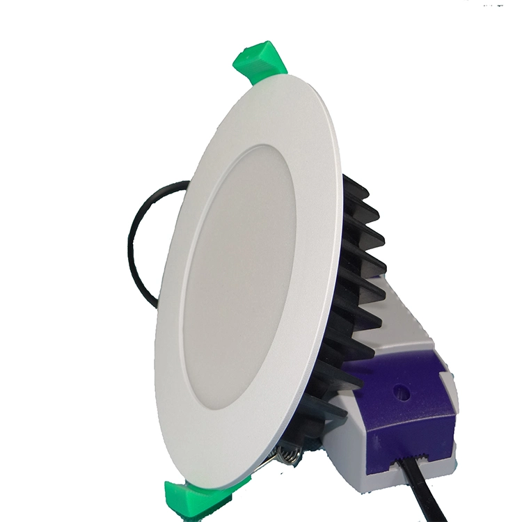 Plastic Adjustable LED Ceiling Recessed 4000K PC Tricolour External Driver Downlight