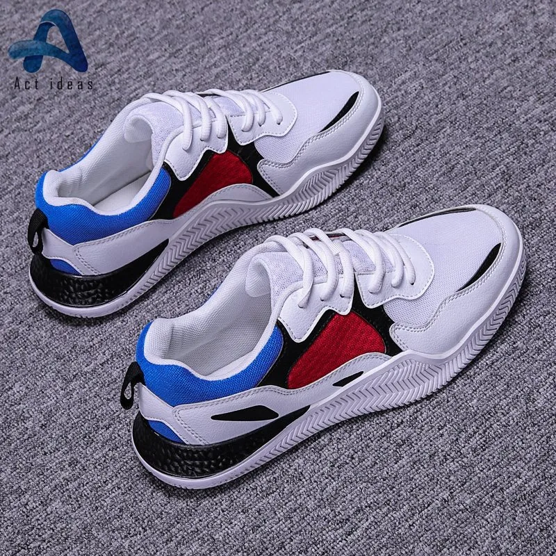 2019 New Designs Breathable Light Woven Fabric Men Sport Shoes