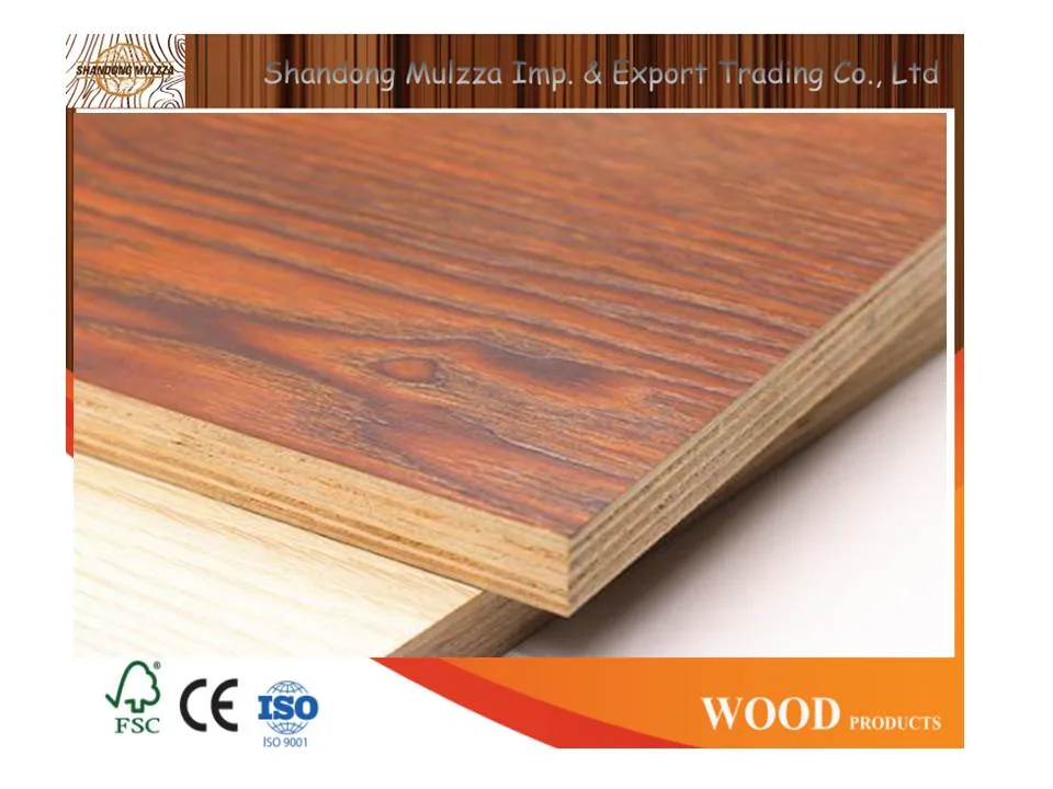 Hot Sale 18mm Furniture Grade Poplar/Eucalyptus Core Melamine Plywood