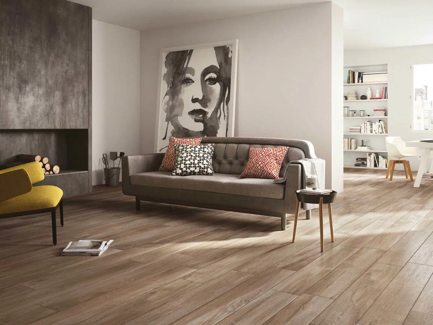 Núcleo rígido de folha de PVC Flooring Spc ladrilho de vinil Lvt Spc Flooring