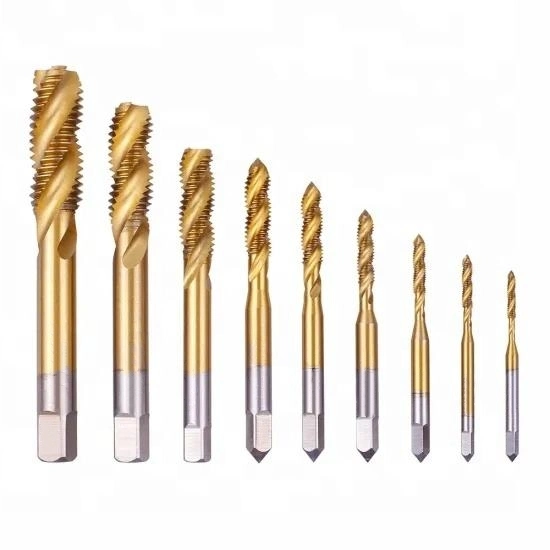 Bearing Steel Hand Thread Tap Straight Flute Screw Taps Threading Tools