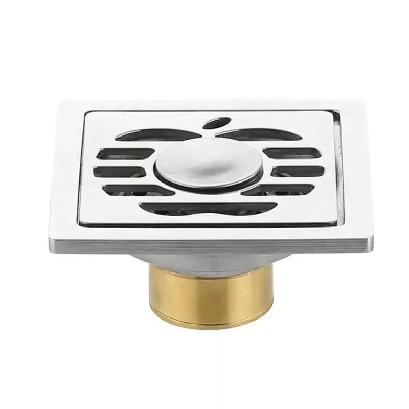 Brushed Stainless Steel Drain Plug Pop-up Sink Plug Cover with Bathroom Strainer