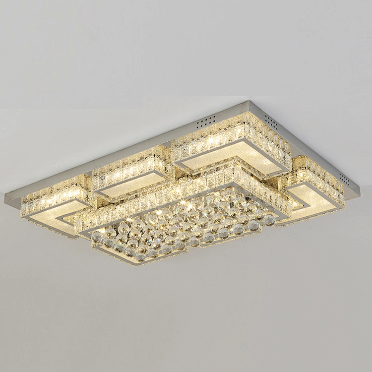 Lámpara de araña de luces de cristal de lujo moderno techo simple LÁMPARA DE LED la iluminación interior de lujo americana para decorar el dormitorio Salón Hotel