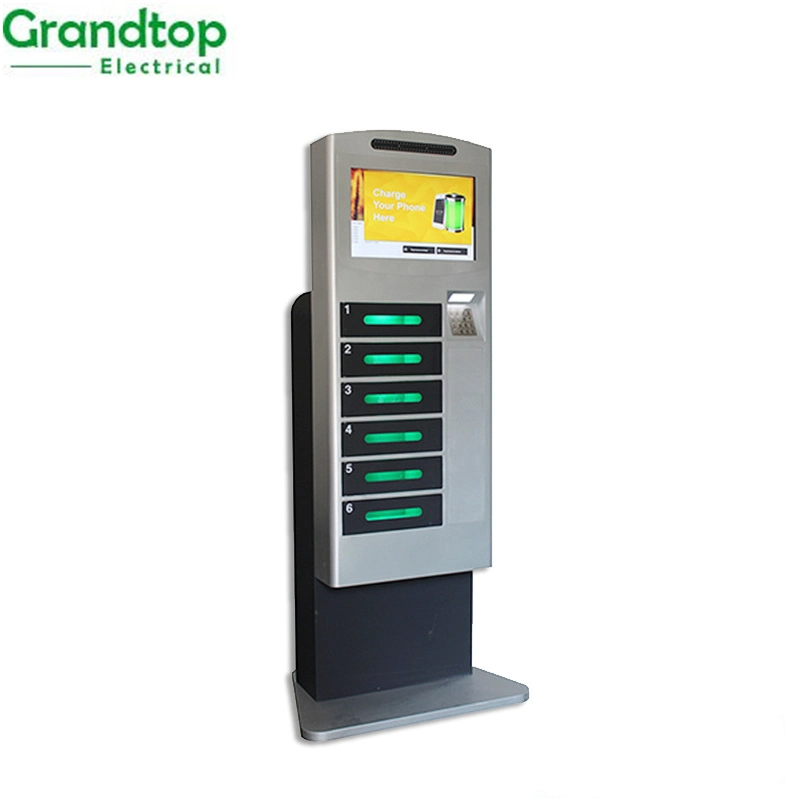 Touch Screen Coin Operated Public Cell Phone Charging Station Kiosk/Mobile Phone Charger Kiosk Station/Phone Charging Locker