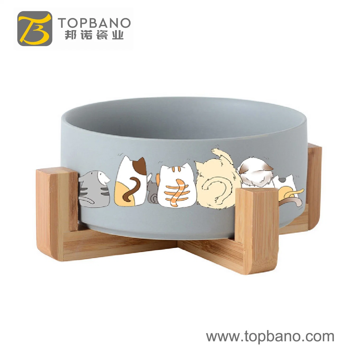 Wholesale/Supplier Pet Feeder Ceramic Cat Dog Feeding Bowl From Topbano