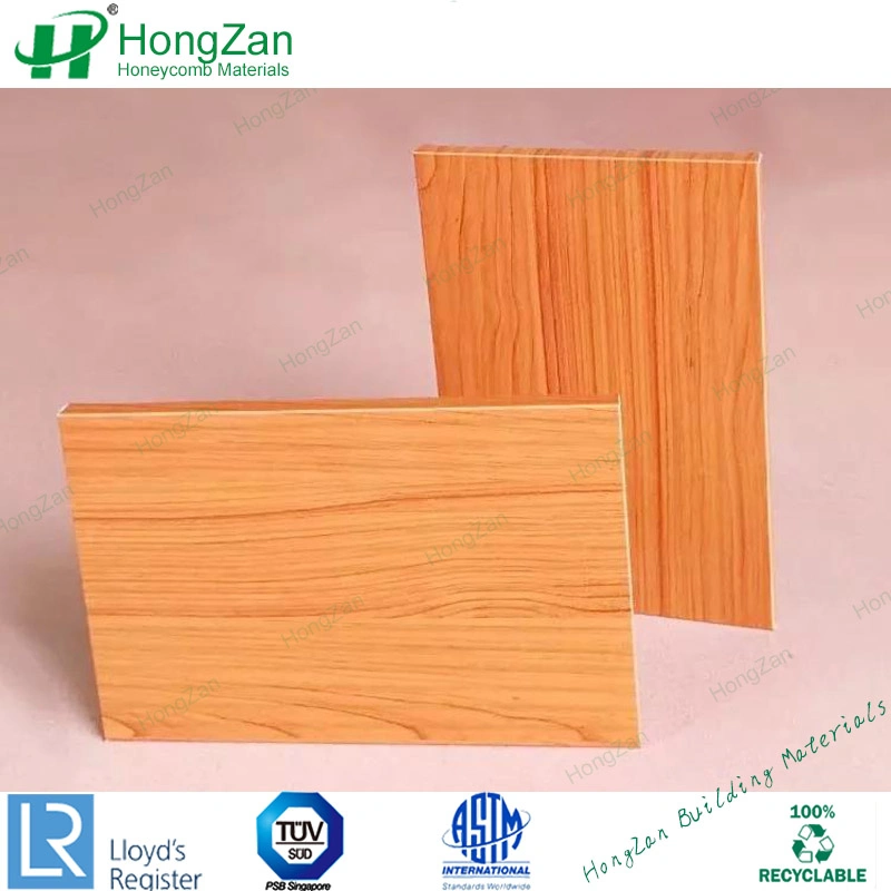 Wooden Texture Finishing Aluminum Honeycomb Panel for Wall