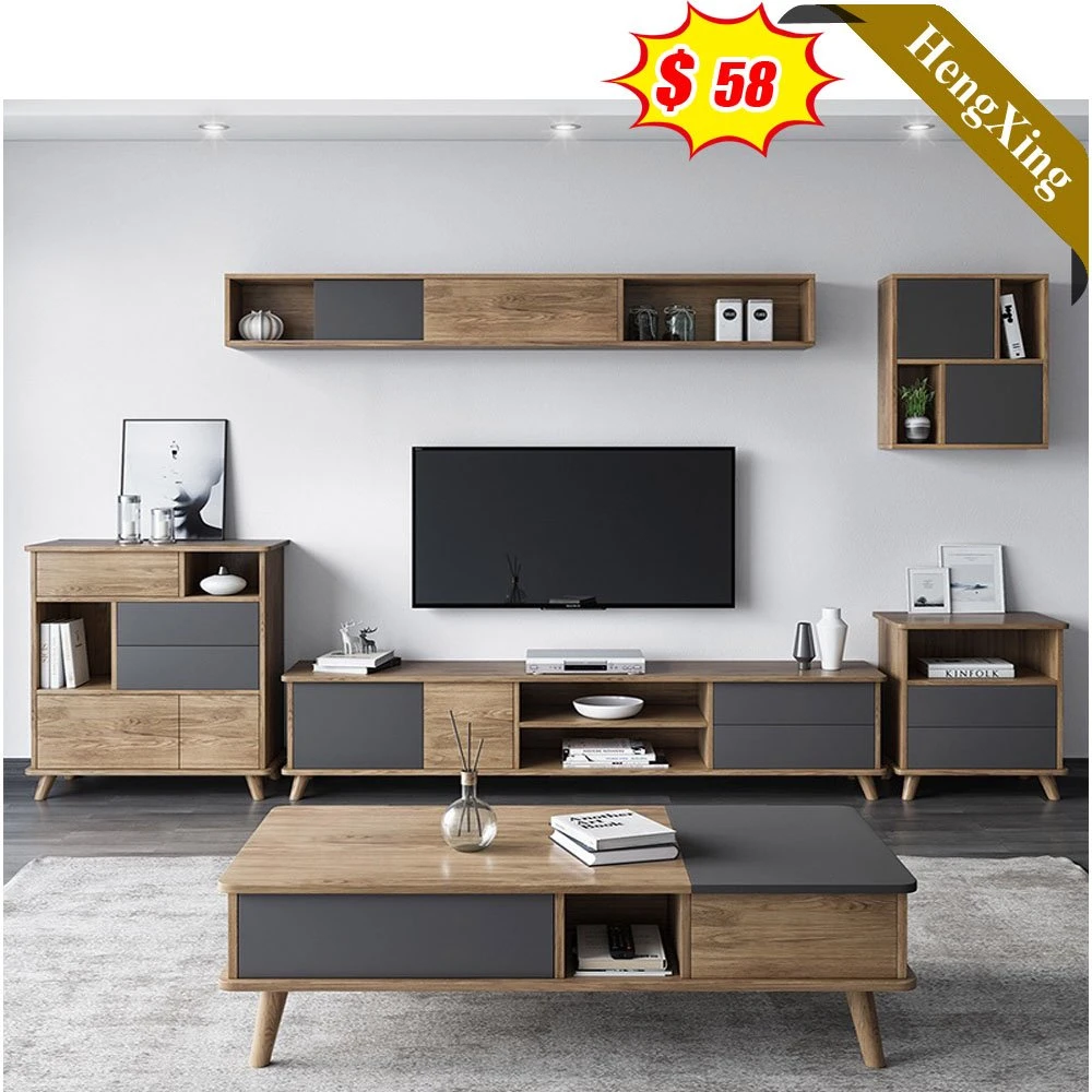 Modern Wooden TV Stand and Coffee Table Set Designs