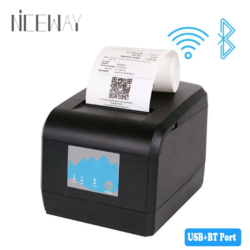Impresora de recibos térmica de 3 pulgadas USB+LAN POS 80mm impresión de boletos Máquina