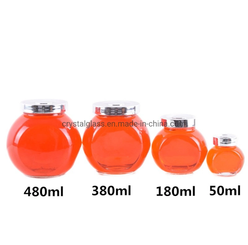 Lindo tarros de caramelos de Mason de almacenamiento de alimentos dulces mini Spice frascos de vidrio 180ML 280ml 380 ml