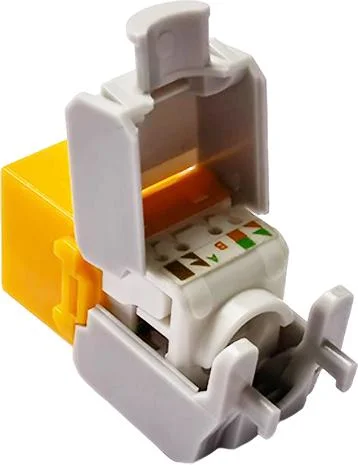 Gcabling UTP 8p8c CAT6 CAT6A RJ45 Keystone Jack Unshield RJ45 Red modular Keystone Jack