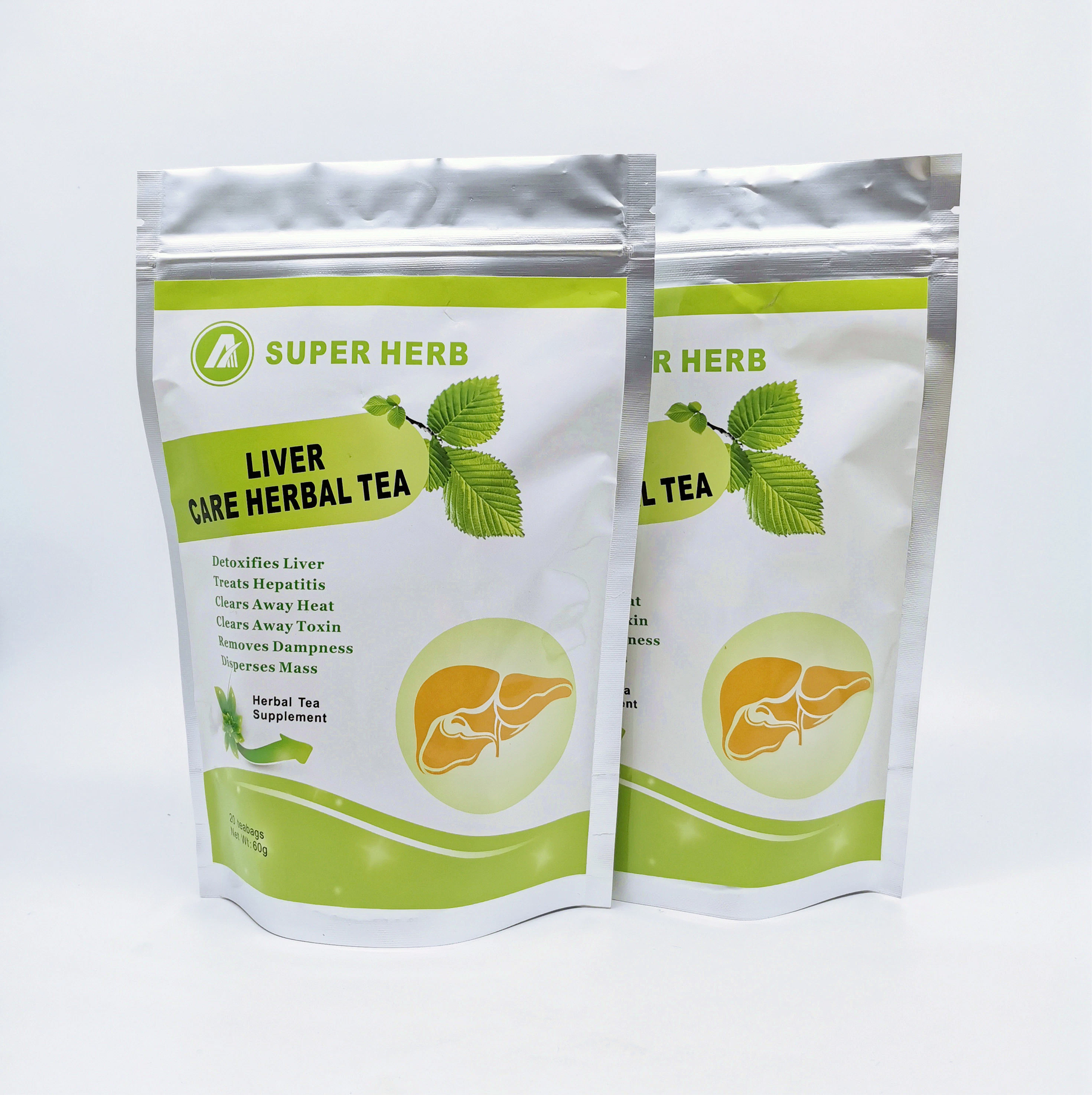 100% Plant Extract Organic Green Tea Liver Protecting Health Tea Bag Detoxification