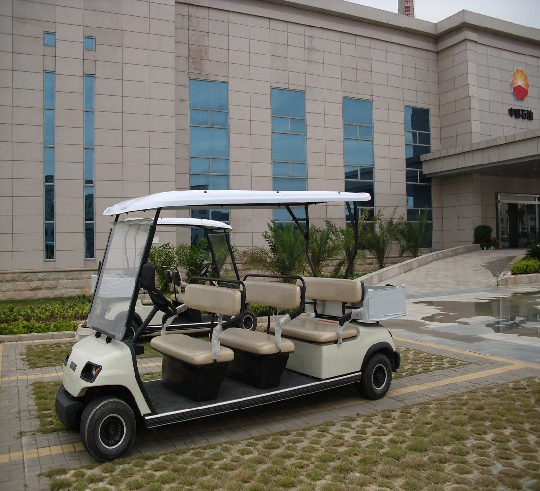 CE Approved Antique Electric Golf Cart 8 Seats Electric Sightseeing Car