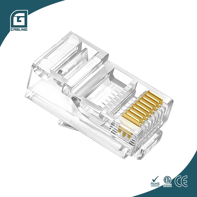 Gcabling UTP RJ45 Cat 6 Straight Plug for Cat 6 Cable with RJ45 Connector