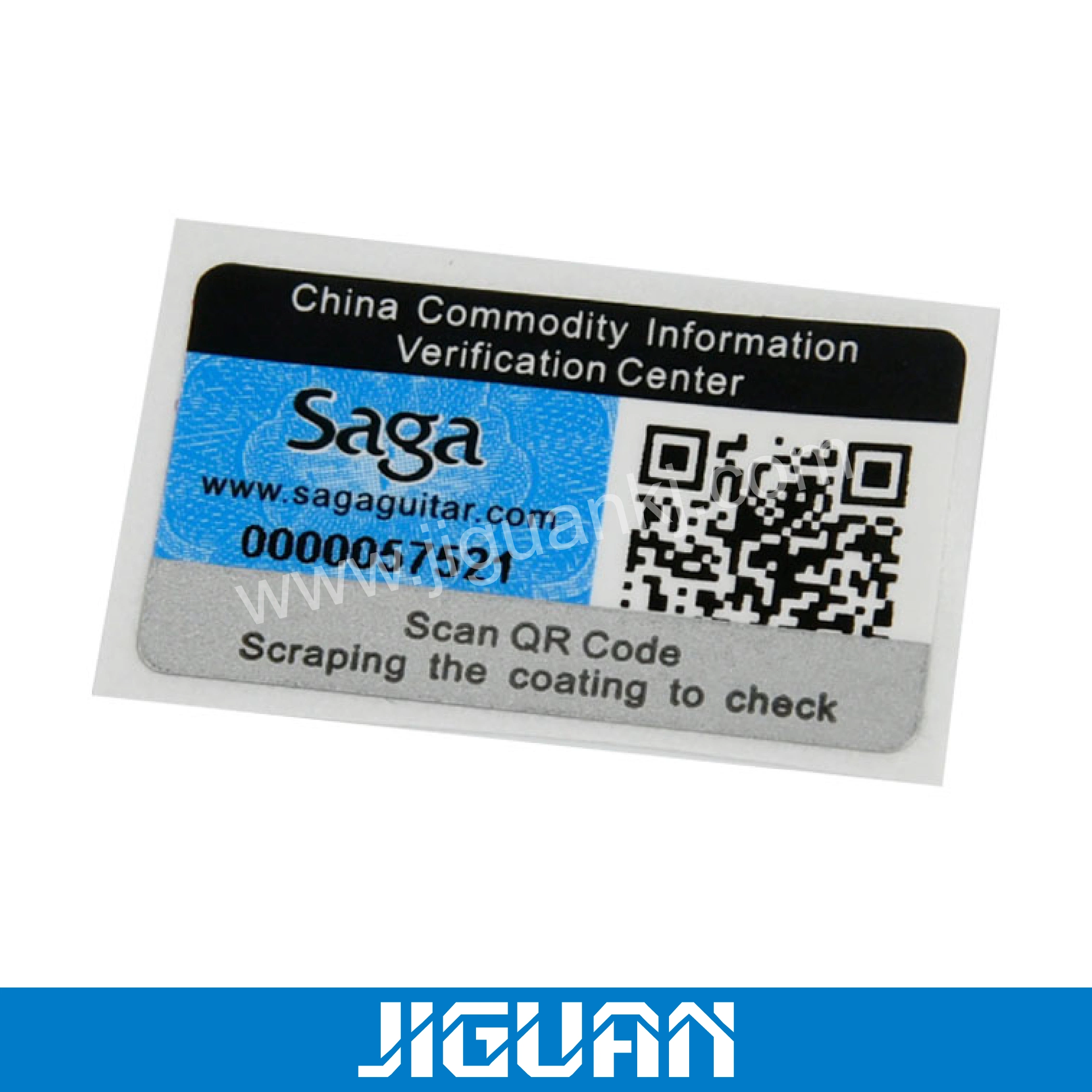 Custom Scratch off Antifake HD printing Sticker Cards