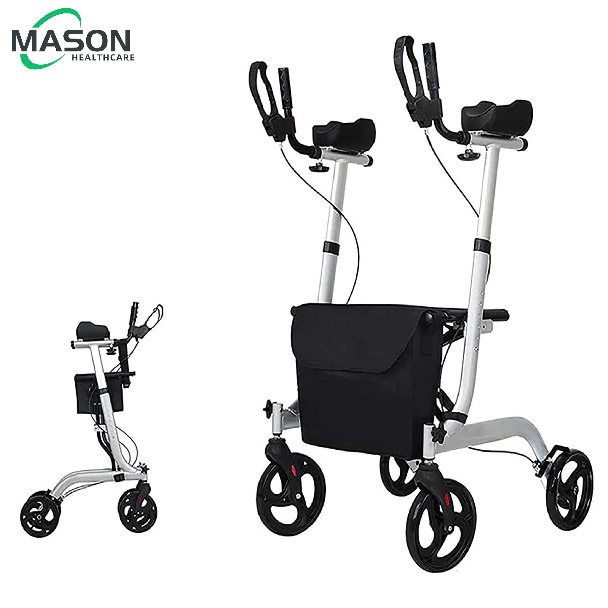 Rollator Walker Folding and Forearm Rollator with Brakes and Seat Disabled Scooter Rehabilitation Equipment