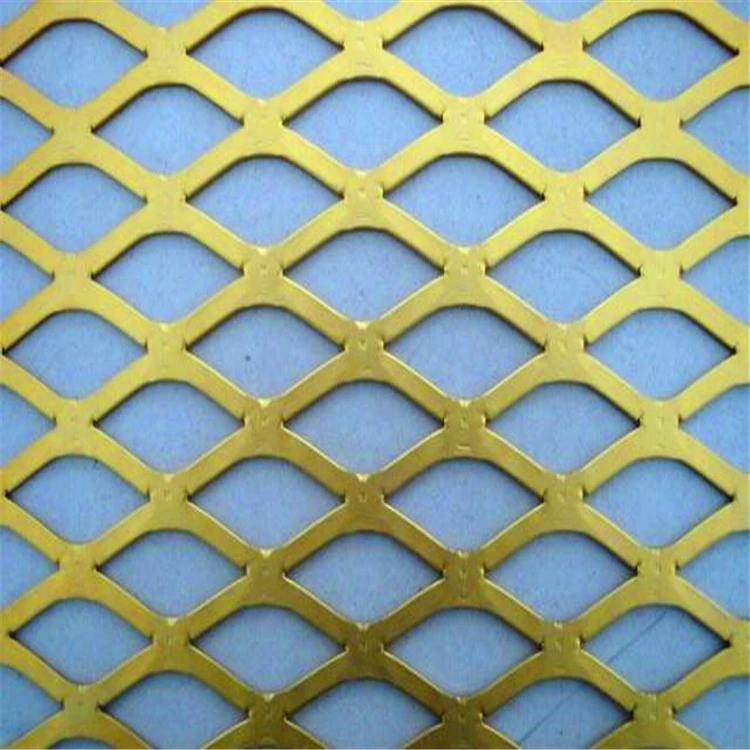 Architectural Decorative Diamond Aluminum Expanded Metal Mesh Sheet for Curtain Wall Covering for Facad