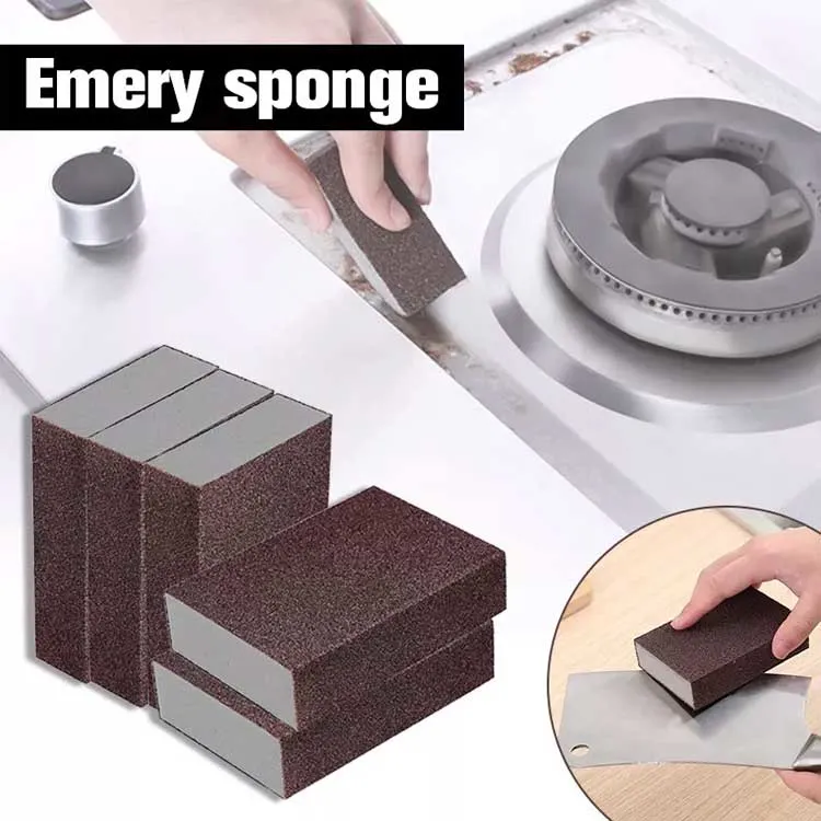 Magic Emery Brush Eraser Scrub Sink Pot Bowl Kitchen Handle Sanding Sponge