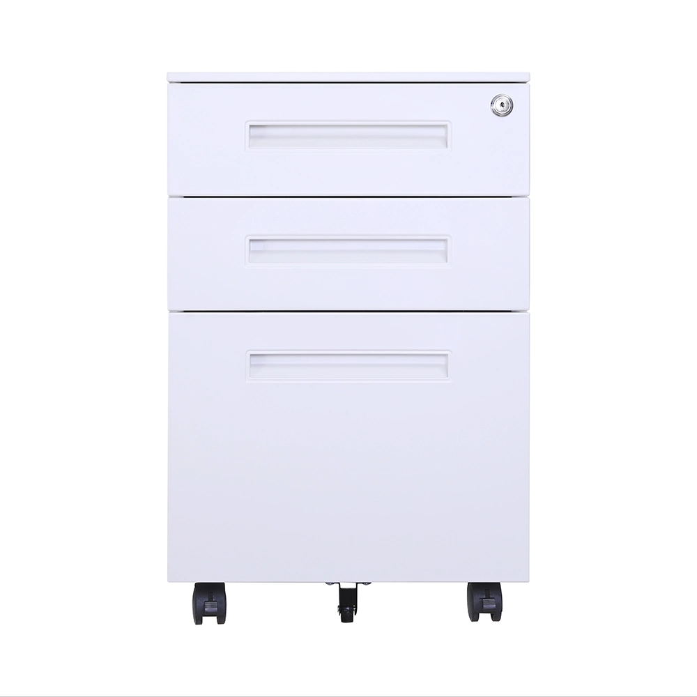 Steel Office Three Card Box File Hanging Lock Data Cabinet