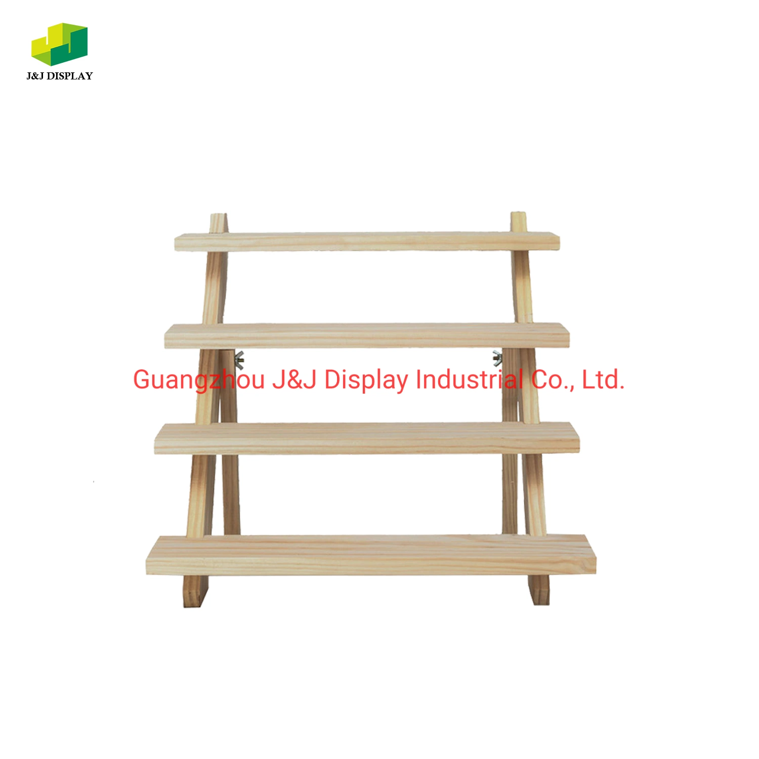 Retail Store Floor Wood Display Shelf Rack and Tier Display for Shoes