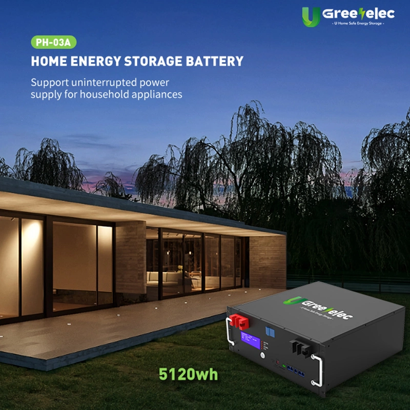 U-Greenelec LiFePO4 100ah Square Lithium Iron Phosphate Battery Energy Storage