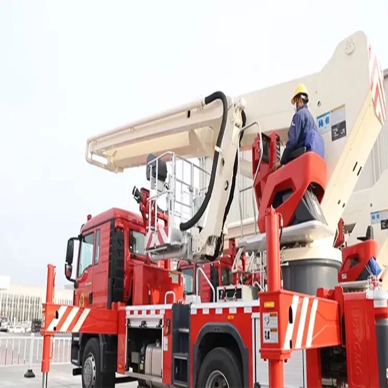 32m Nueva escalera hidráulica aérea camión de bomberos Dg32K3 lucha contra incendios Camión