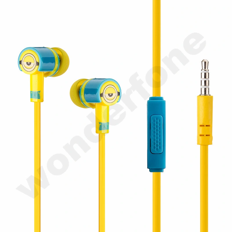 in Ear Cartoon Headphones for Mobile Phone with Despicable Me design