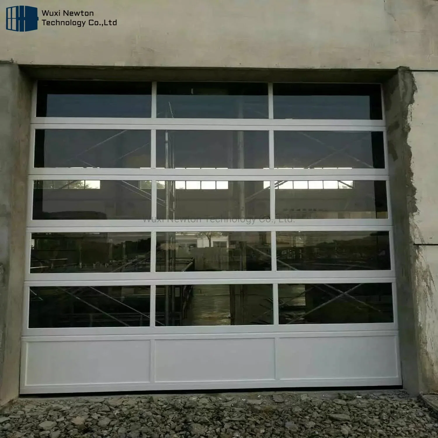 Automatic Full View Aluminium Glass Glazed Garage Door