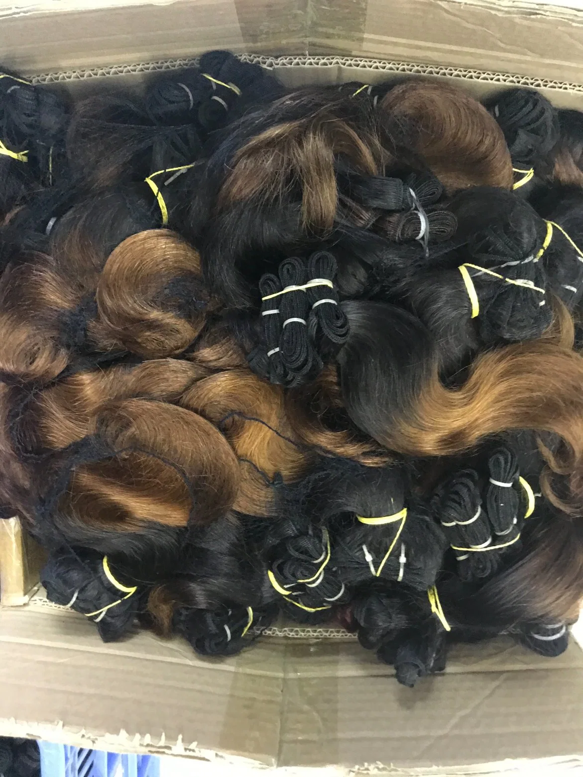 Chinese Bulk Hair Extensions Double Drawn Mongolian Hair