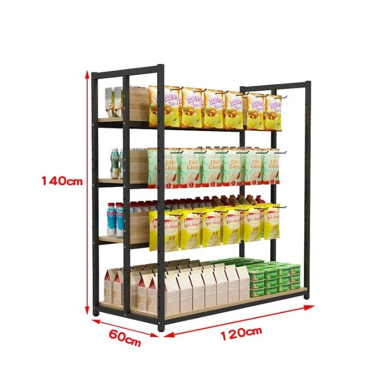 Display Shelves Store for Vegetable China Wholesale/Supplier Advertising Shelf Grocery Plastic Forming Retail Equipment Supermarket Rack Hook Hanging Shelf