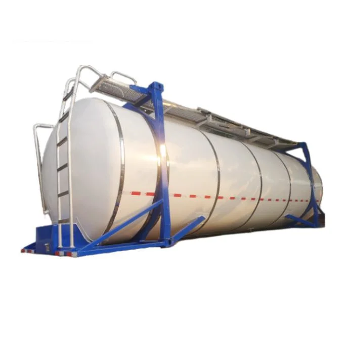 Factory Price 20 Feet Food Grade Liquid Storage Transport Tanker Tank Container for Sale