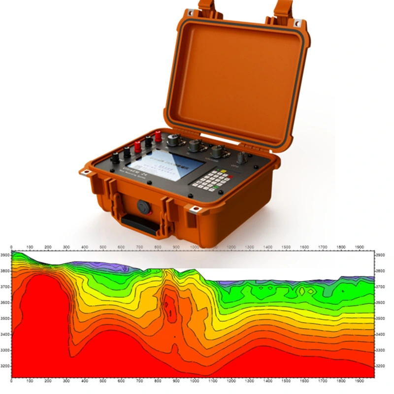 HMT Amt Mt IP equipos geofísicos instrumento magnetotelúrico Equipo de estudio electromagnético para aceite mineral, exploración de gas,