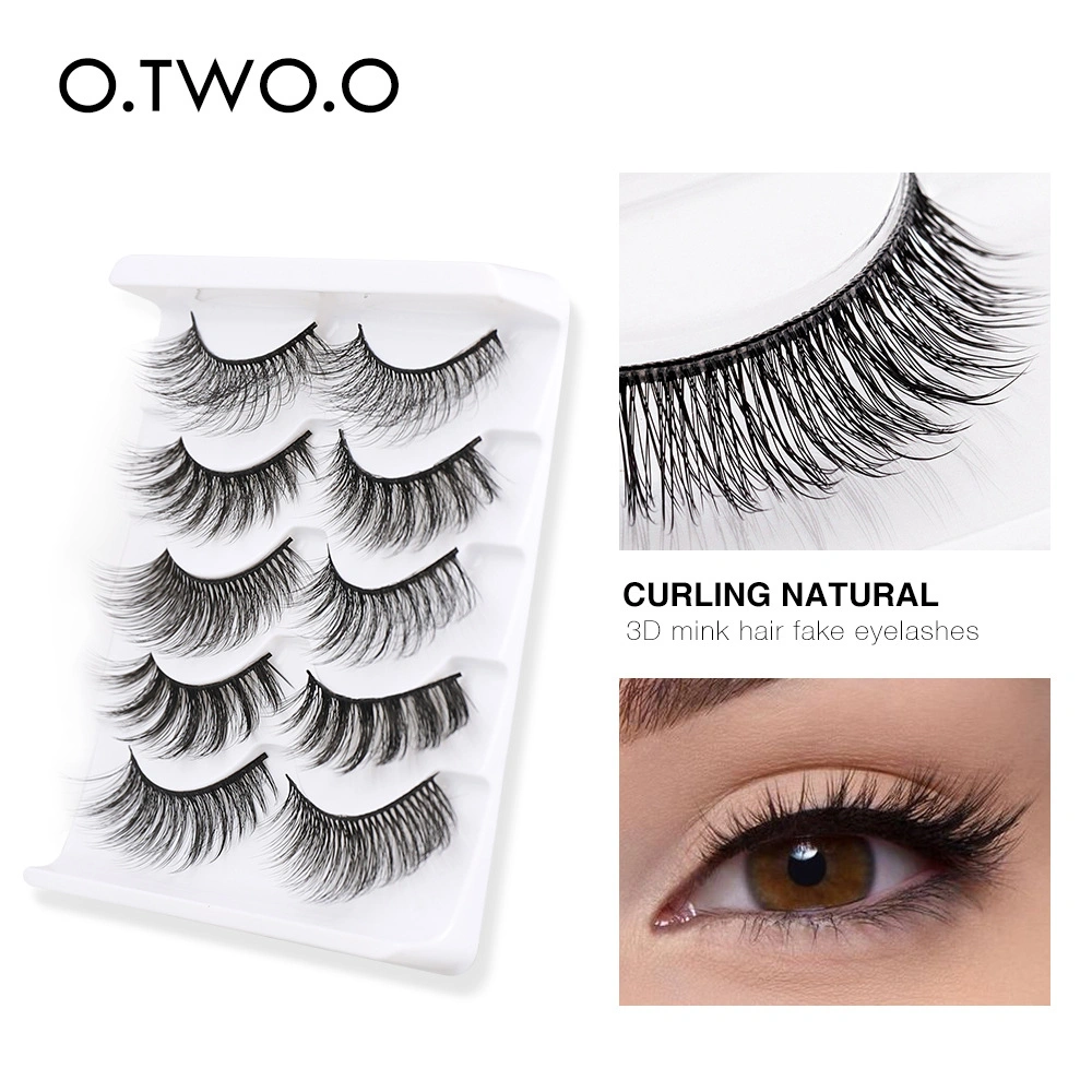 О. 2. O Новые продукты 3D Fake Eyelashes 5 пара естественных локонов толстые трехмерные имитационное фиктивное имитация поддельные ресницы 3D-46