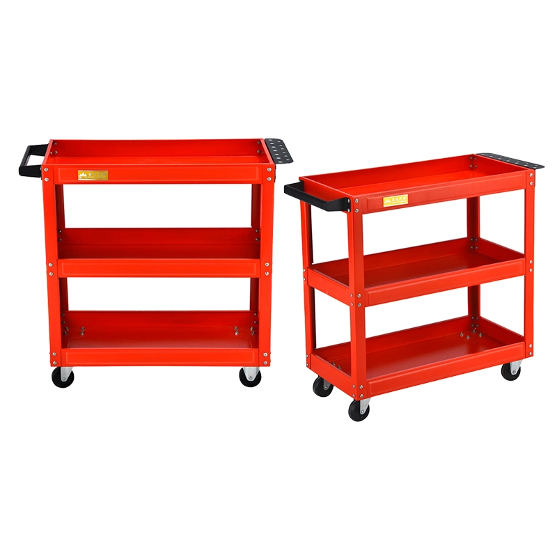 3 Tray Workshop Garage Mechanic Utility Steel Tool Trolley