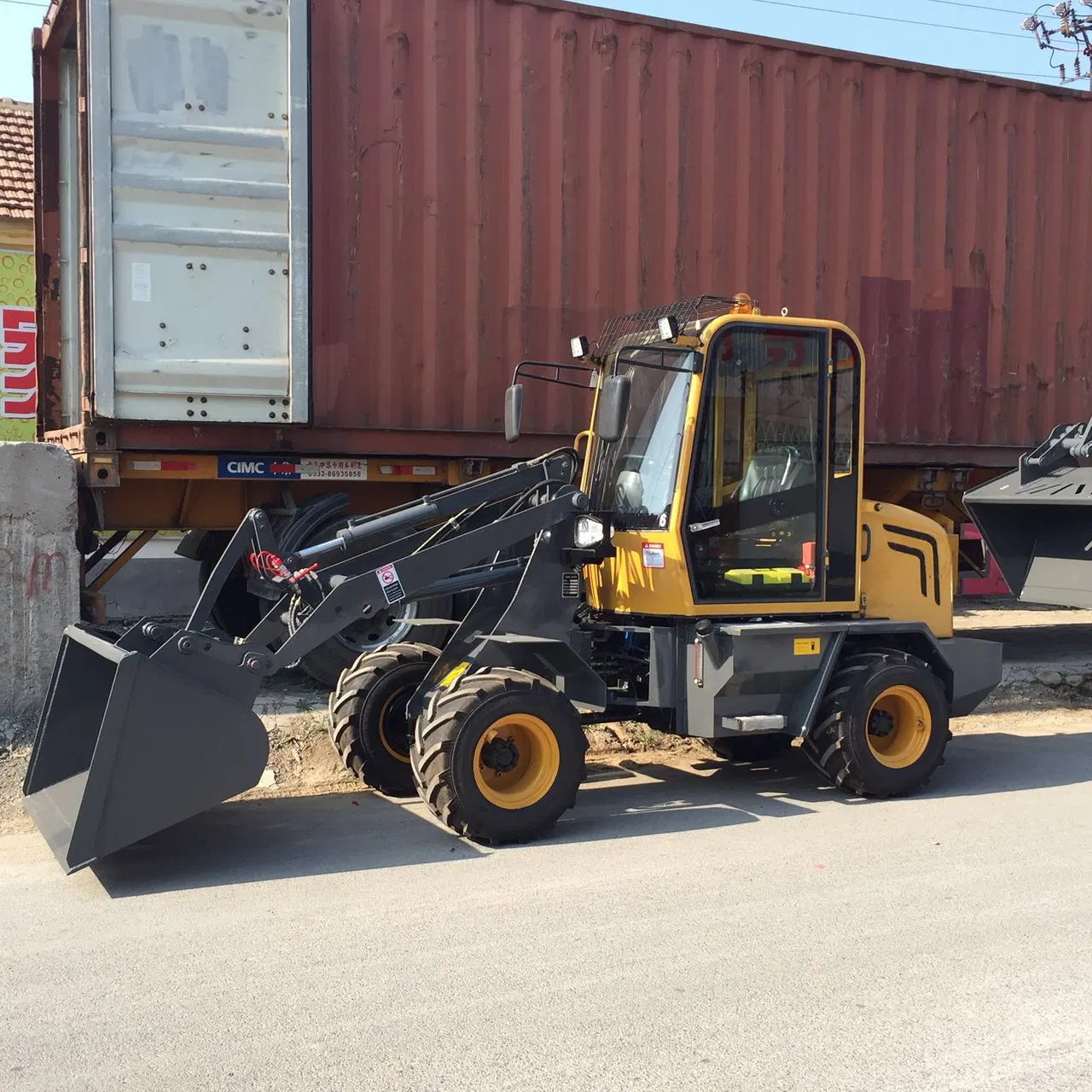 Ce Approved Articulated 0.8 Ton Small Loader with Rops&Fops Cabin