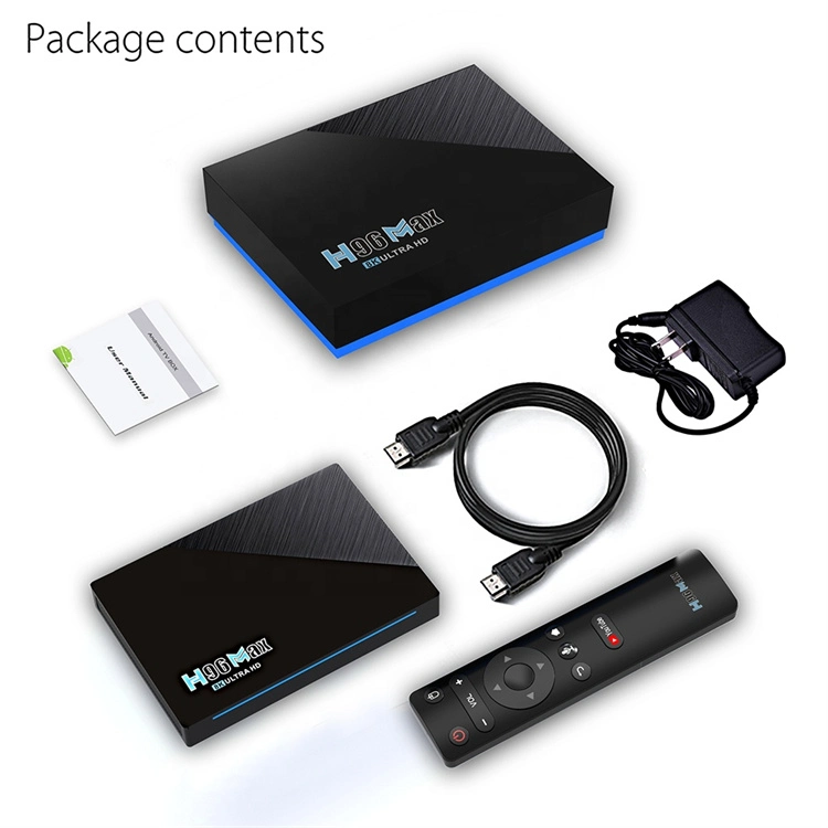 H96 Max 3566 Android 11.0 TV Box Rockchip Rk3566 2.4G 5.8g WiFi 8K TV Box 4G 32g USB3.0 1000m Youtube H96max Set Top