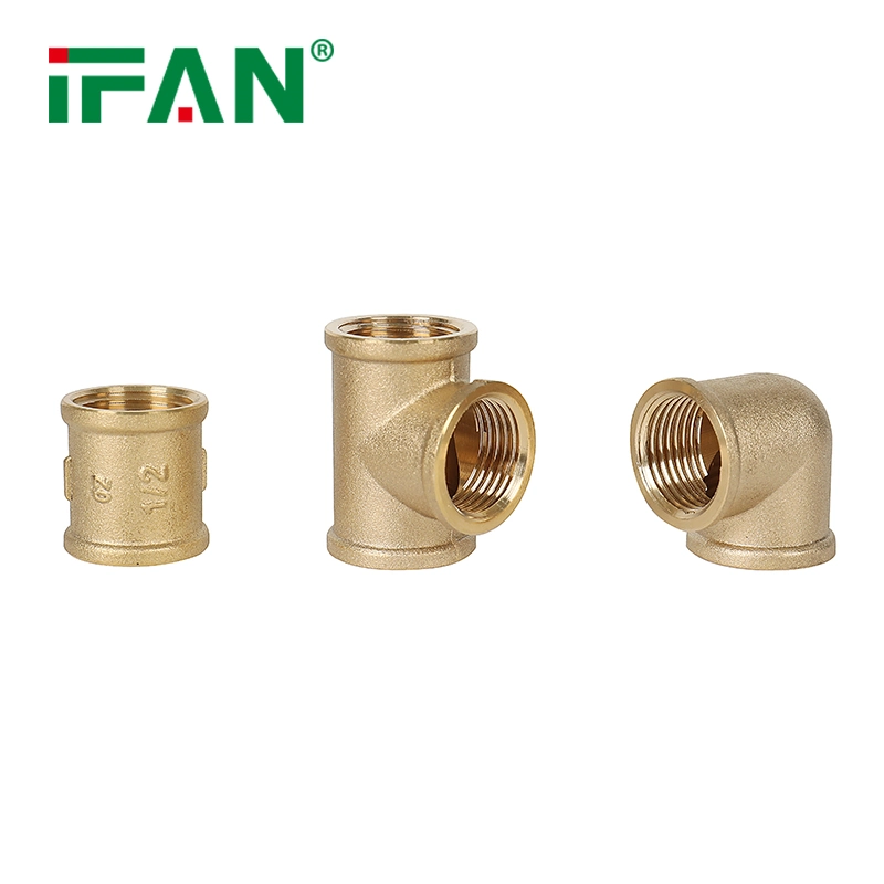 Ifan Heat Resistant 3/8"-2" Brass Plumbing Fittings Brass Threaded Fitting